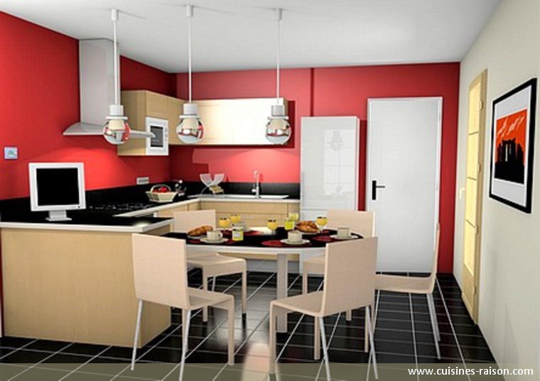 faberk maison design | cuisine en u avec table Cuisine En U Avec Table